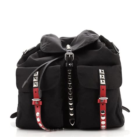 shoulder prada|Prada vela backpack.